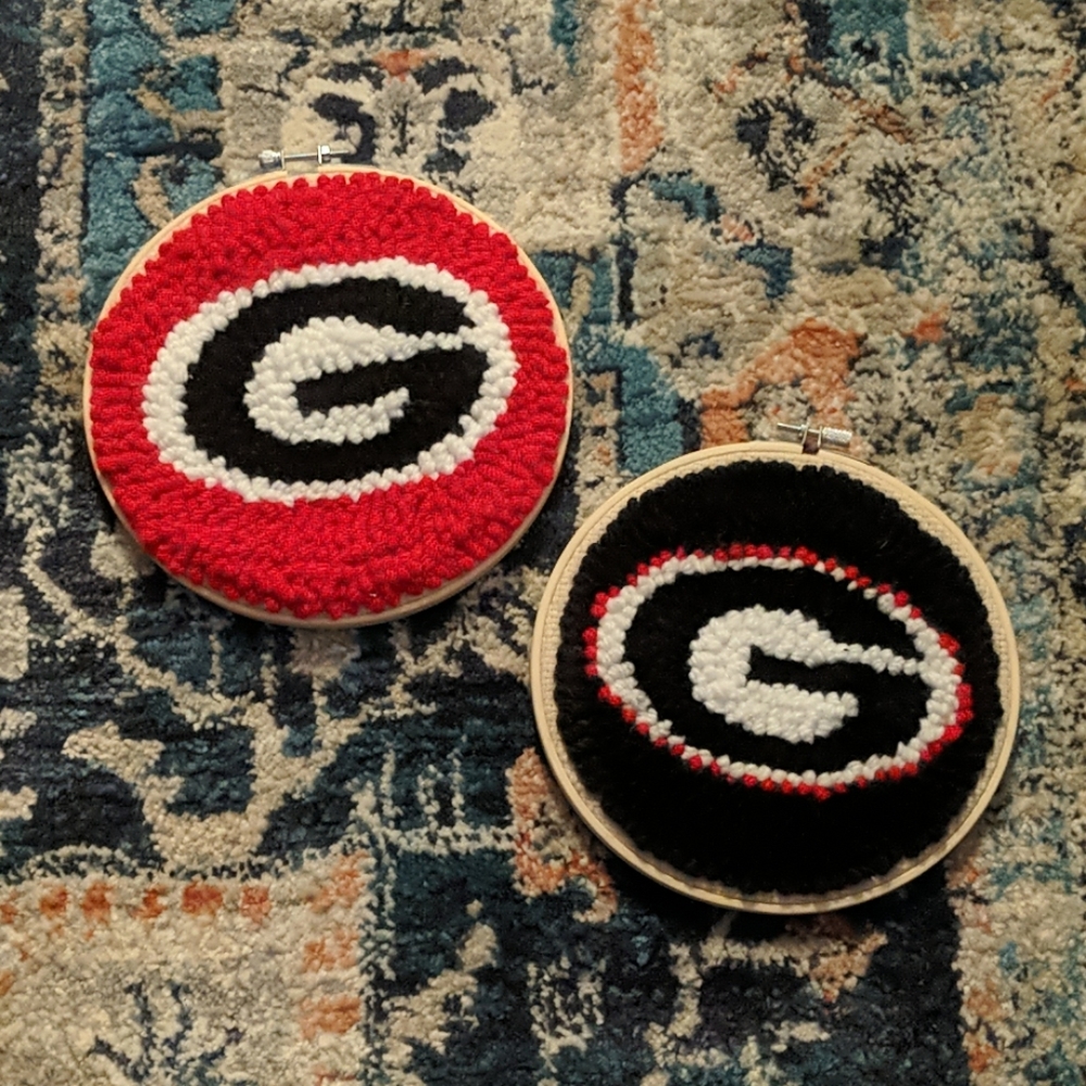 Handmade Georgia logo Decor Hoop